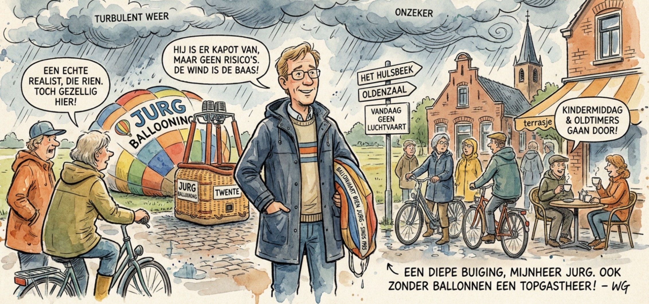 Beeld bij HULDE AAN RIEN JURG - MET EEN VLEUGJE PECH