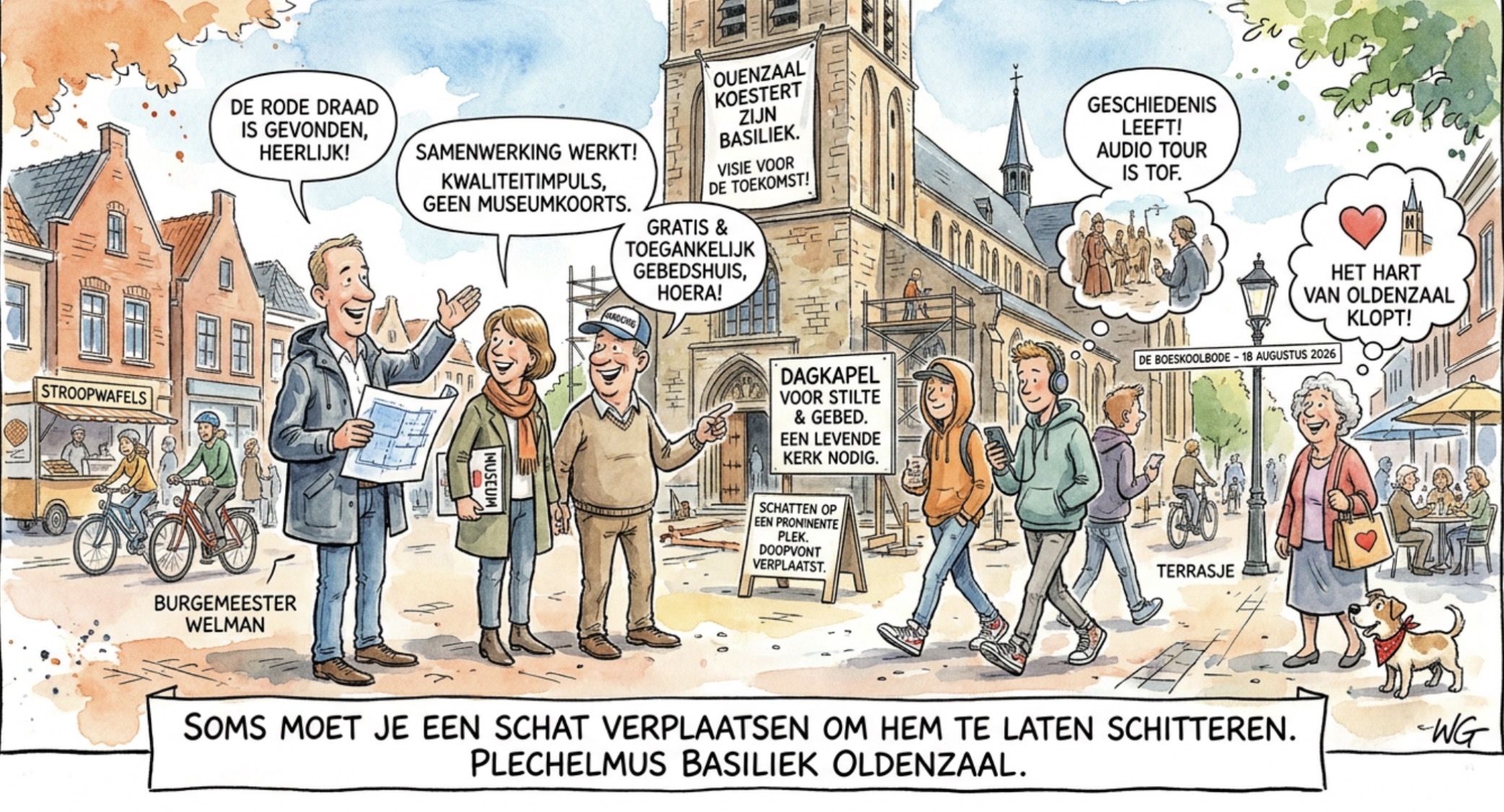 Beeld bij OLDENZAAL KOESTERT ZIJN BASILIEK