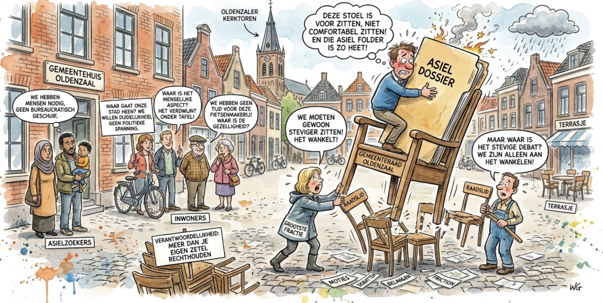 Beeld bij OLDENZAAL WACHT NIET OP POLITIEKE ACROBATIEK