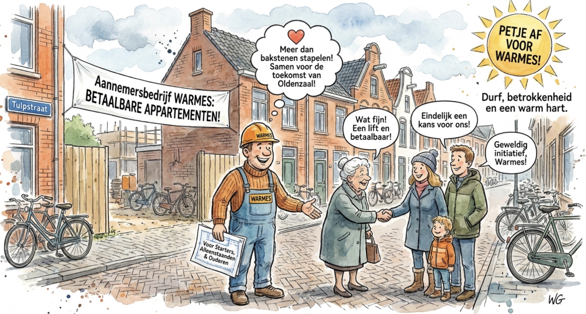 Beeld bij EEN LIFT, ZEVENTIEN WONINGEN EN HOOP VOOR OLDENZAAL
