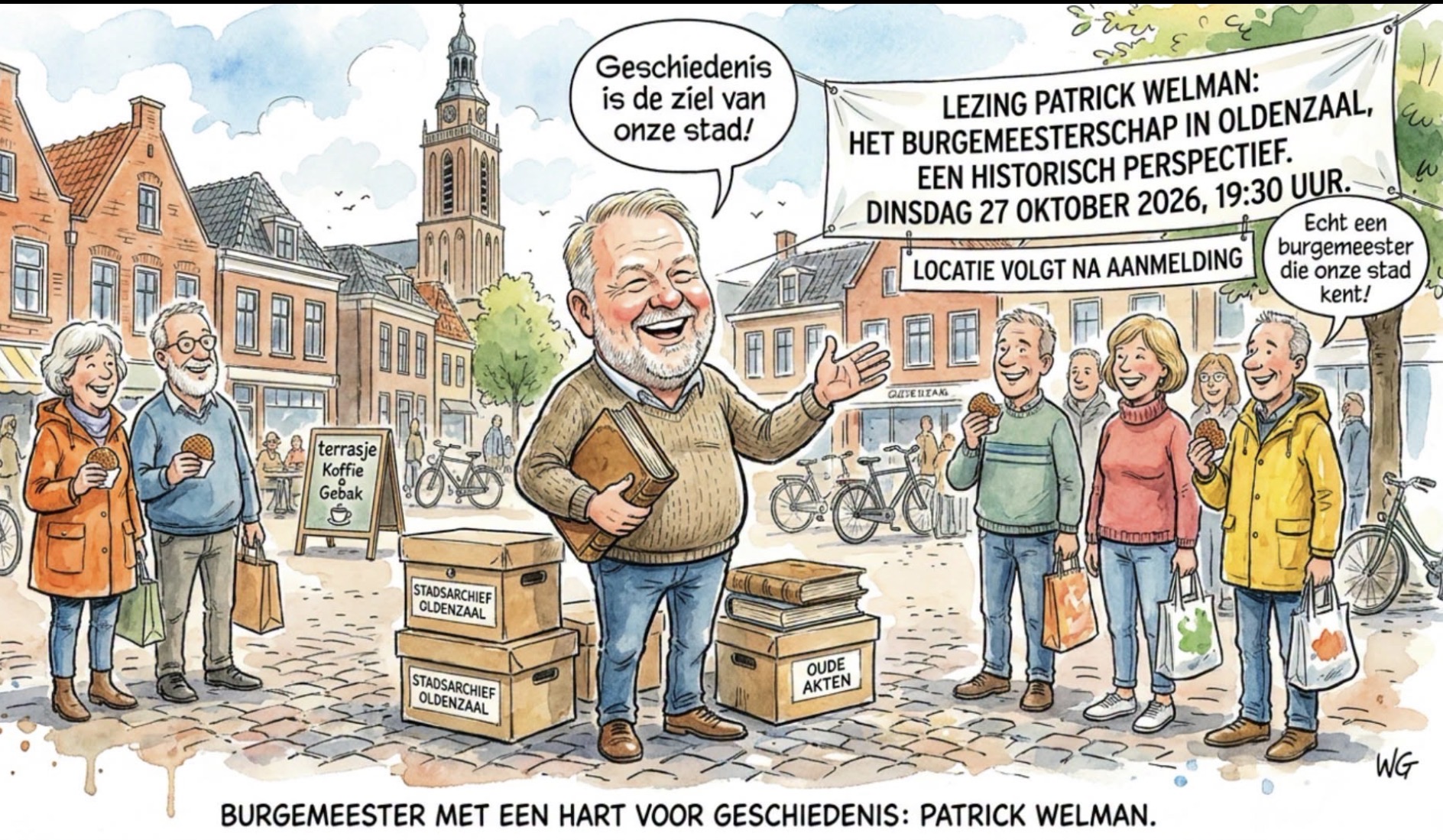 Beeld bij ONZE BURGEMEESTER MET HART VOOR DE GESCHIEDENIS