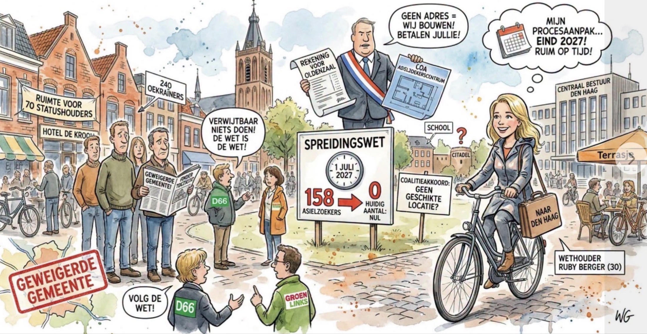 Beeld bij NAAR DEN HAAG MET EEN ADRES, NIET MET EEN PROCESAANPAK