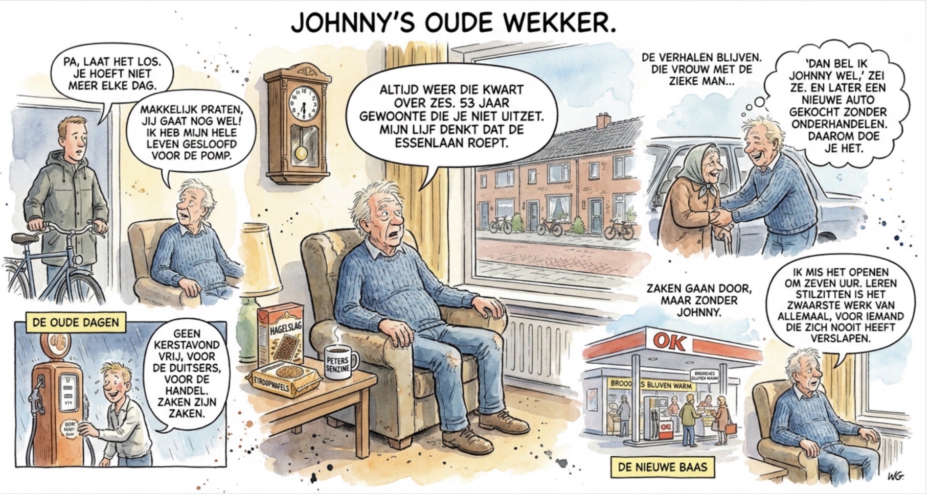 Beeld bij OM KWART OVER ZES WORDT HIJ STEEDS WAKKER