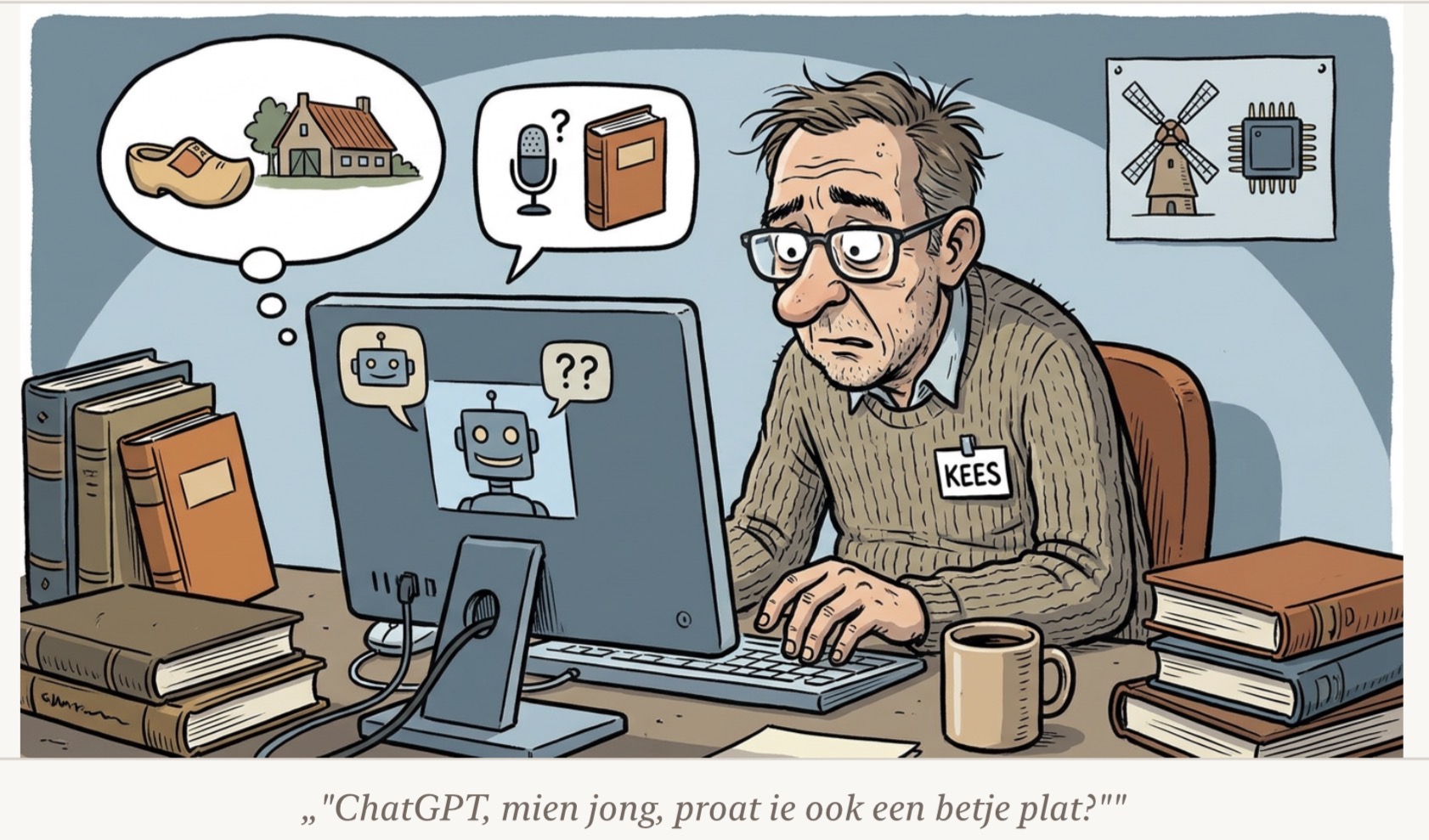 Beeld bij TWENTS VOOR DE COMPUTER,- KEES SLAAT AAN
