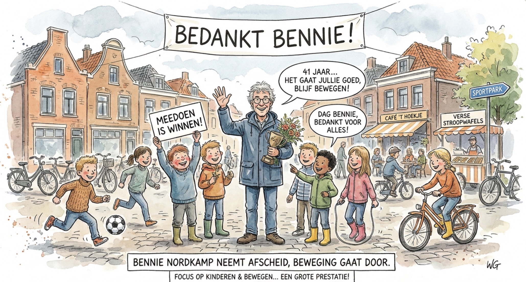 Beeld bij BEDANKT BENNIE NAMENS HEEL VEEL KINDEREN