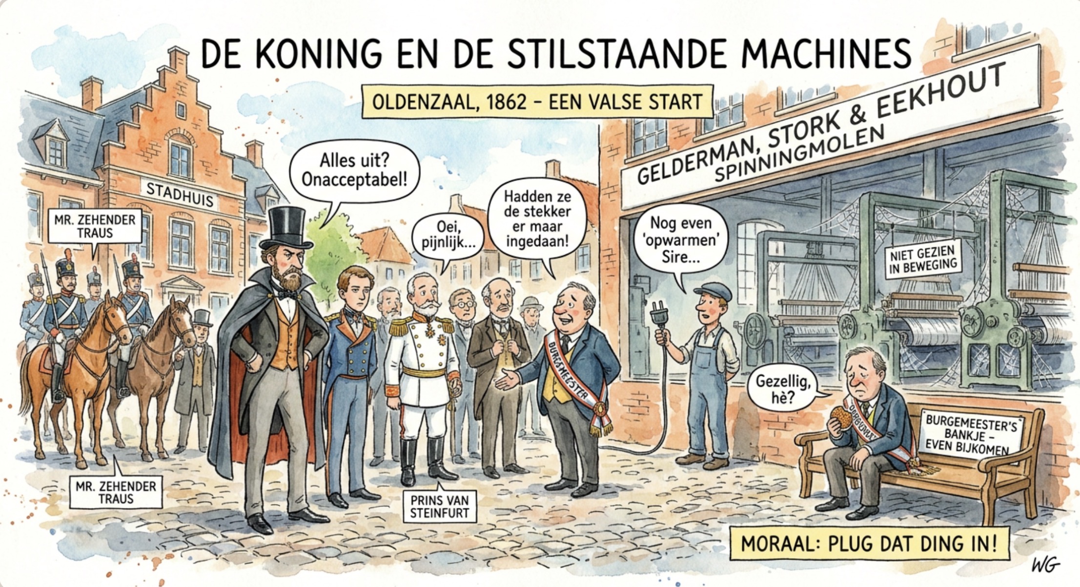 Beeld bij DE KONING EN DE STILSTANDE MACHINES