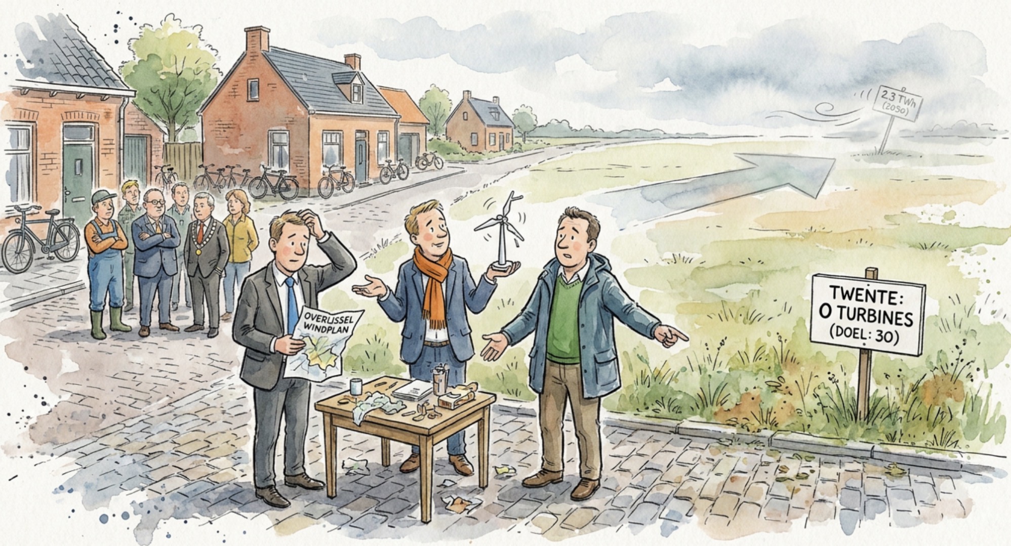 Beeld bij DE WINDMOLENFARCE VAN OVERIJSSEL
