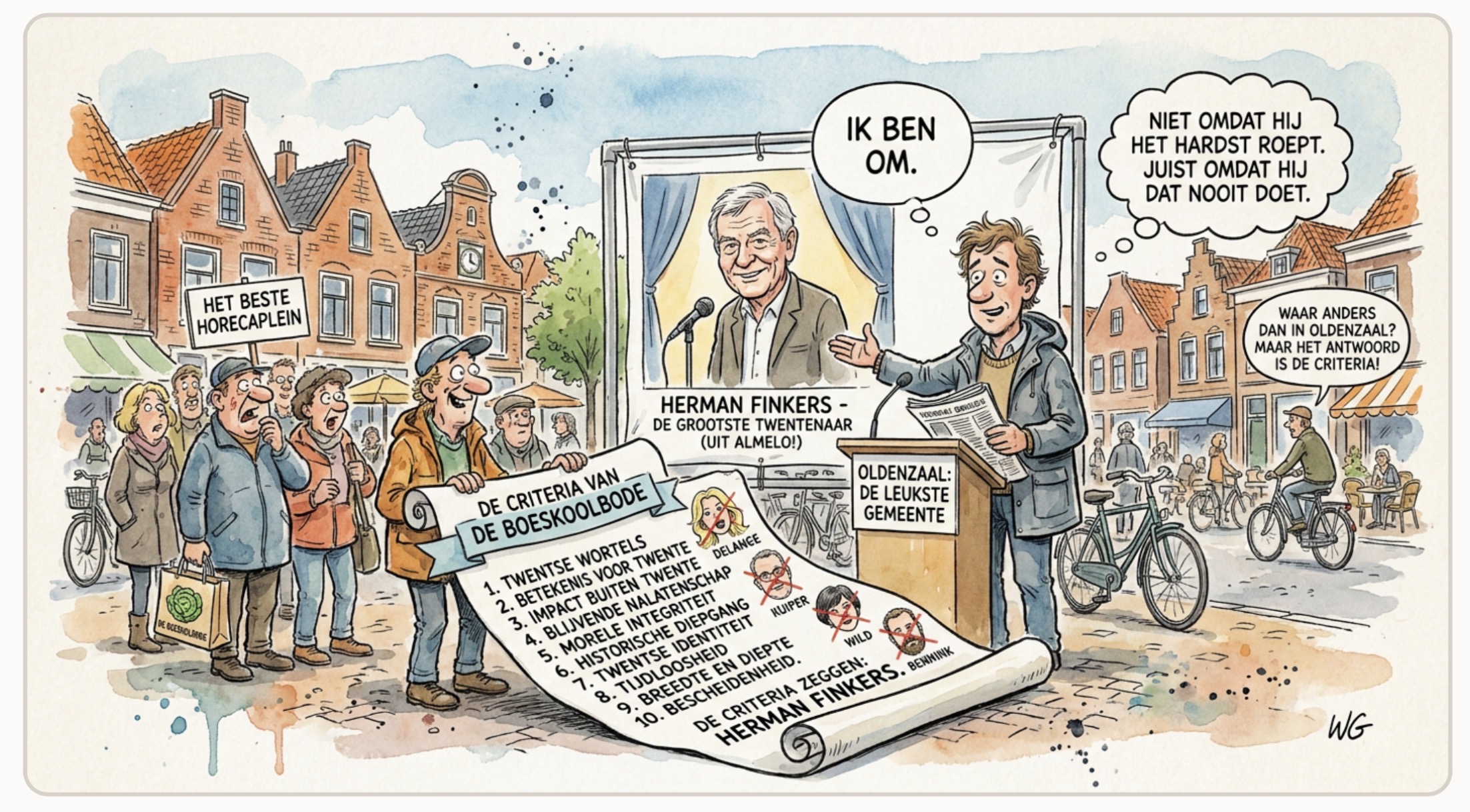 Beeld bij ONZE ZATERDAG-COLUMNIST IS OM !