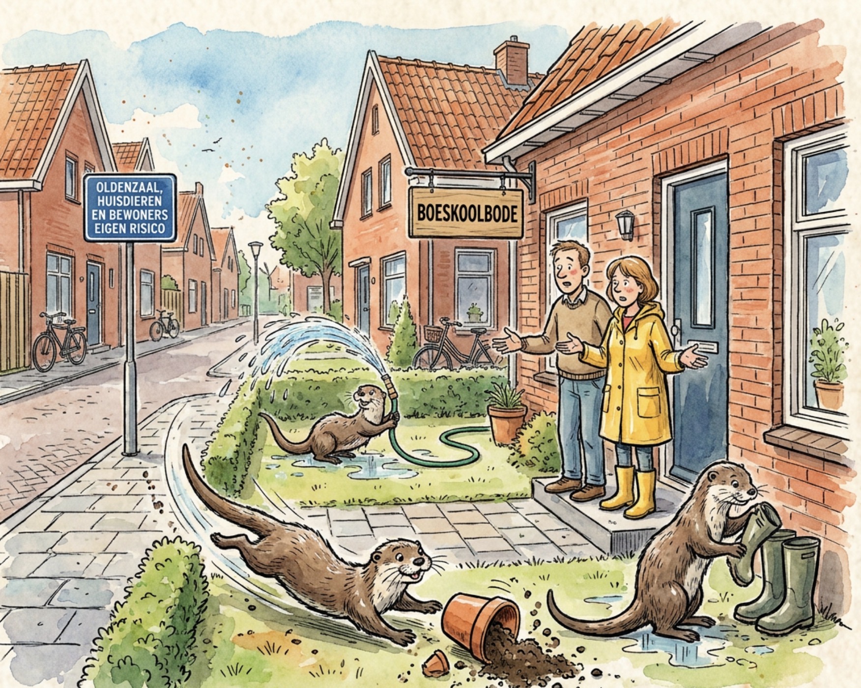 Beeld bij DRIE OTTERS, GEEN HUISNUMMER