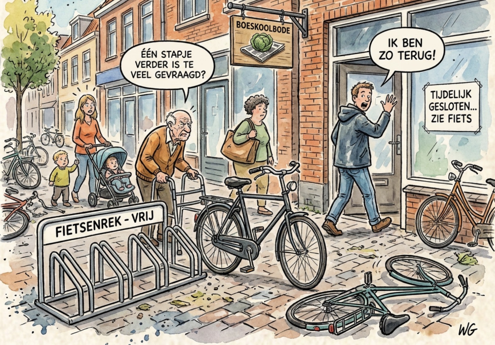 Beeld bij DE FIETS STAAT GOED, BEHALVE VOOR DE REST