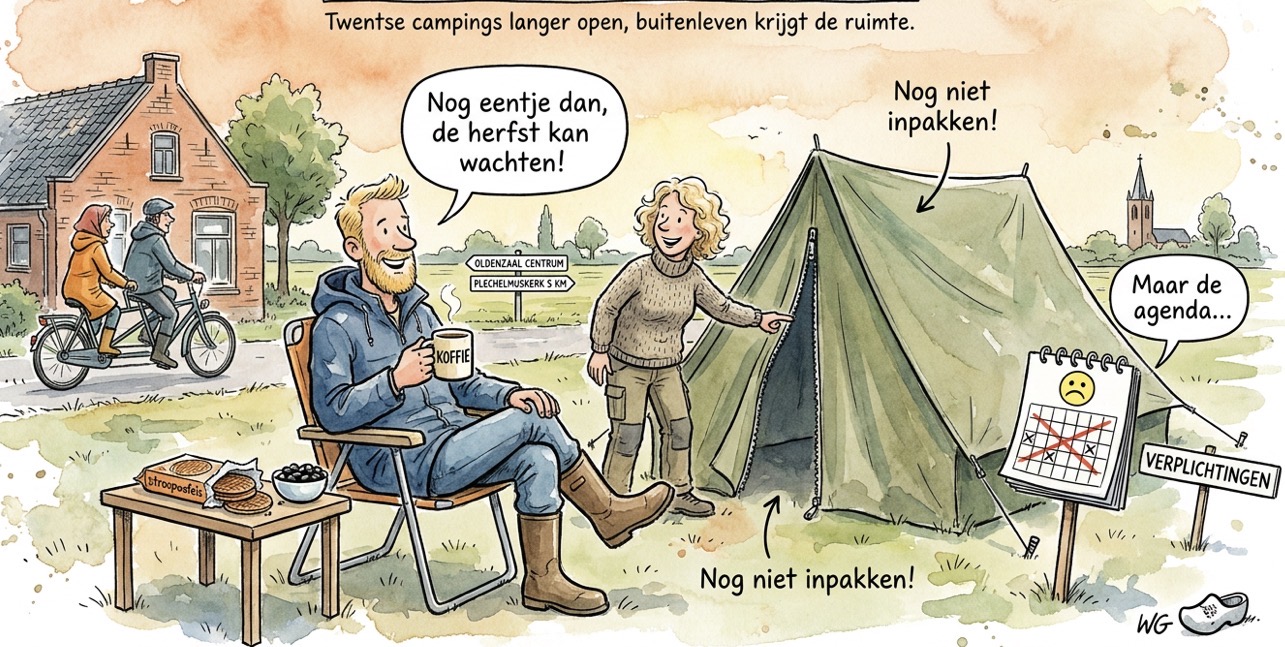 Beeld bij DE TENT MAG NOG EVEN BLIJVEN STAAN