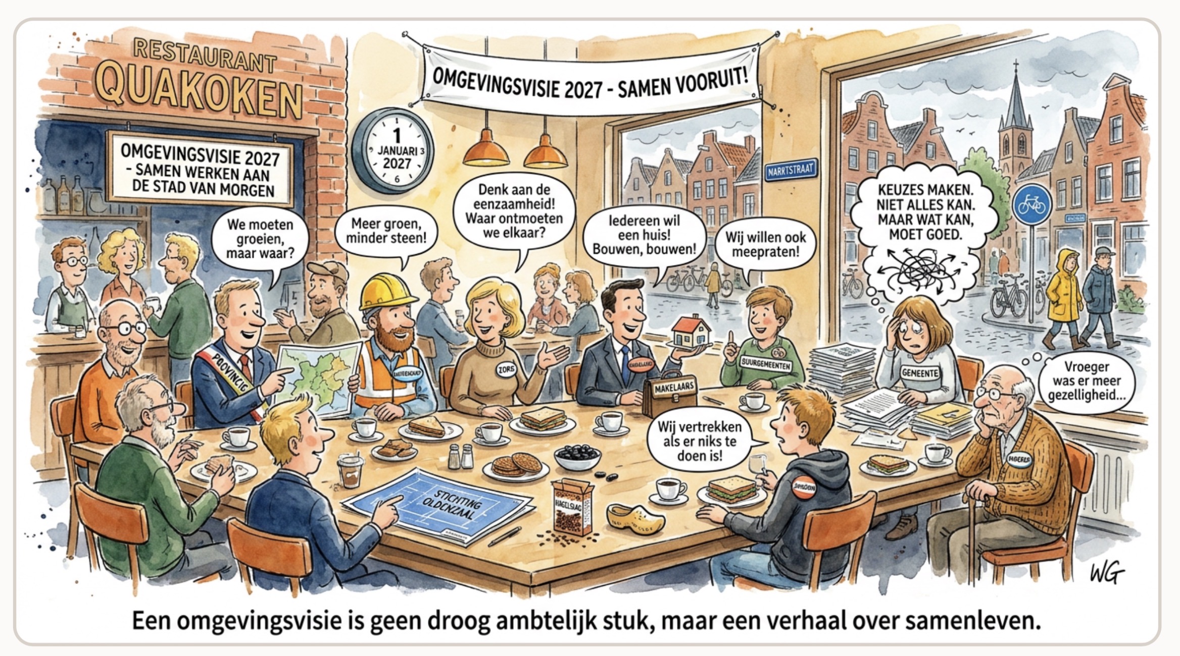 Beeld bij OMGEVINGSVISIE 2027- SAMEN WERKEN AAN DE STAD VAN MORGEN