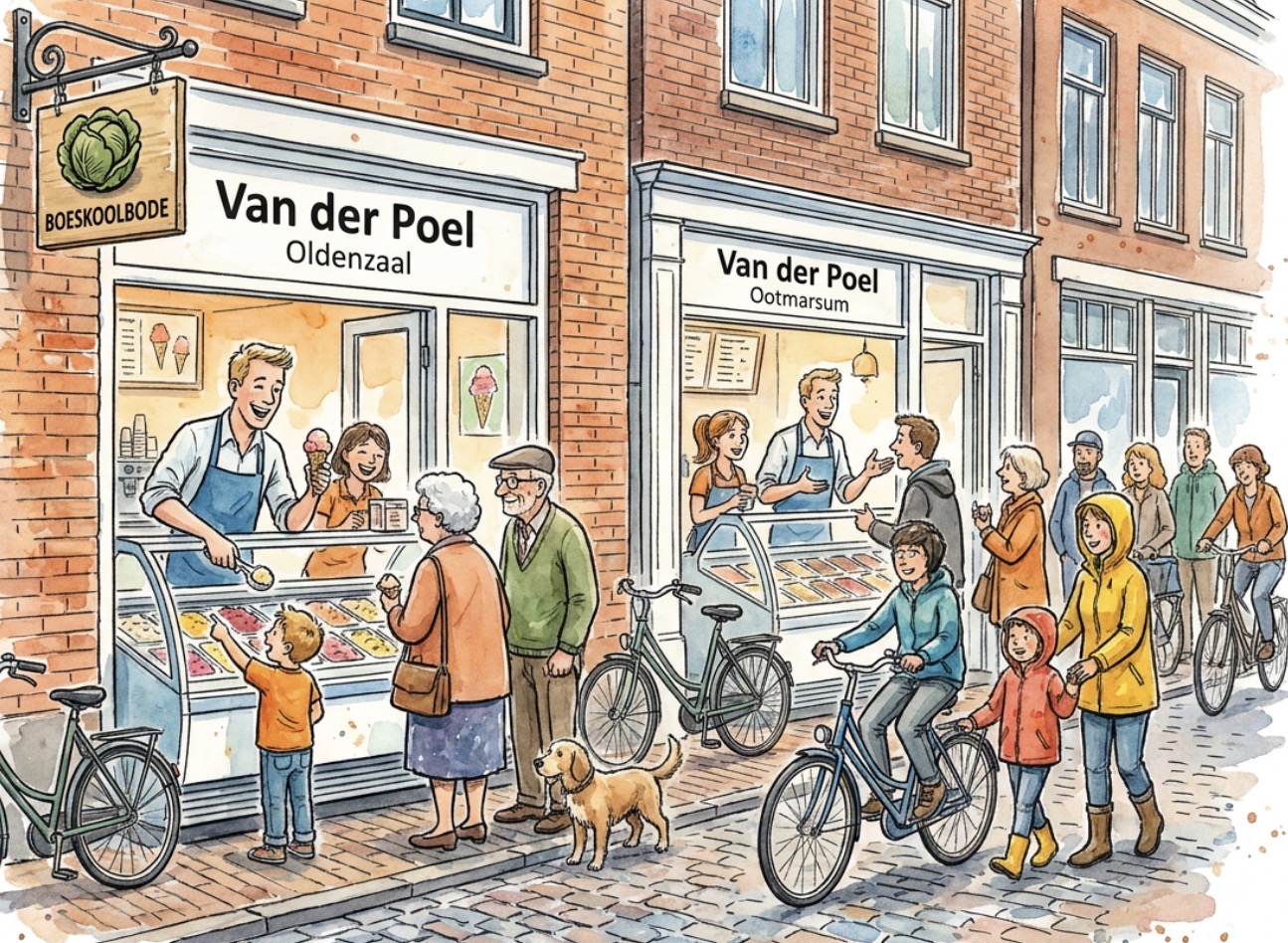 Beeld bij TWEE IJSSALONS, MAAR NIET ACHTER EEN BUREAU