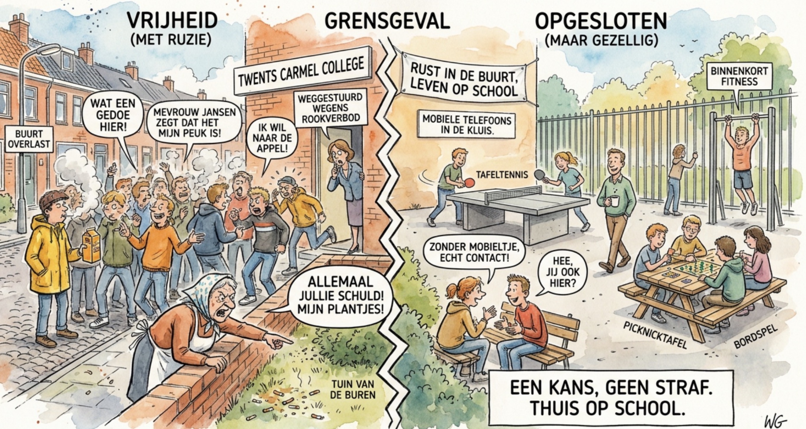 Beeld bij OPGESLOTEN OF BEVRIJD ?