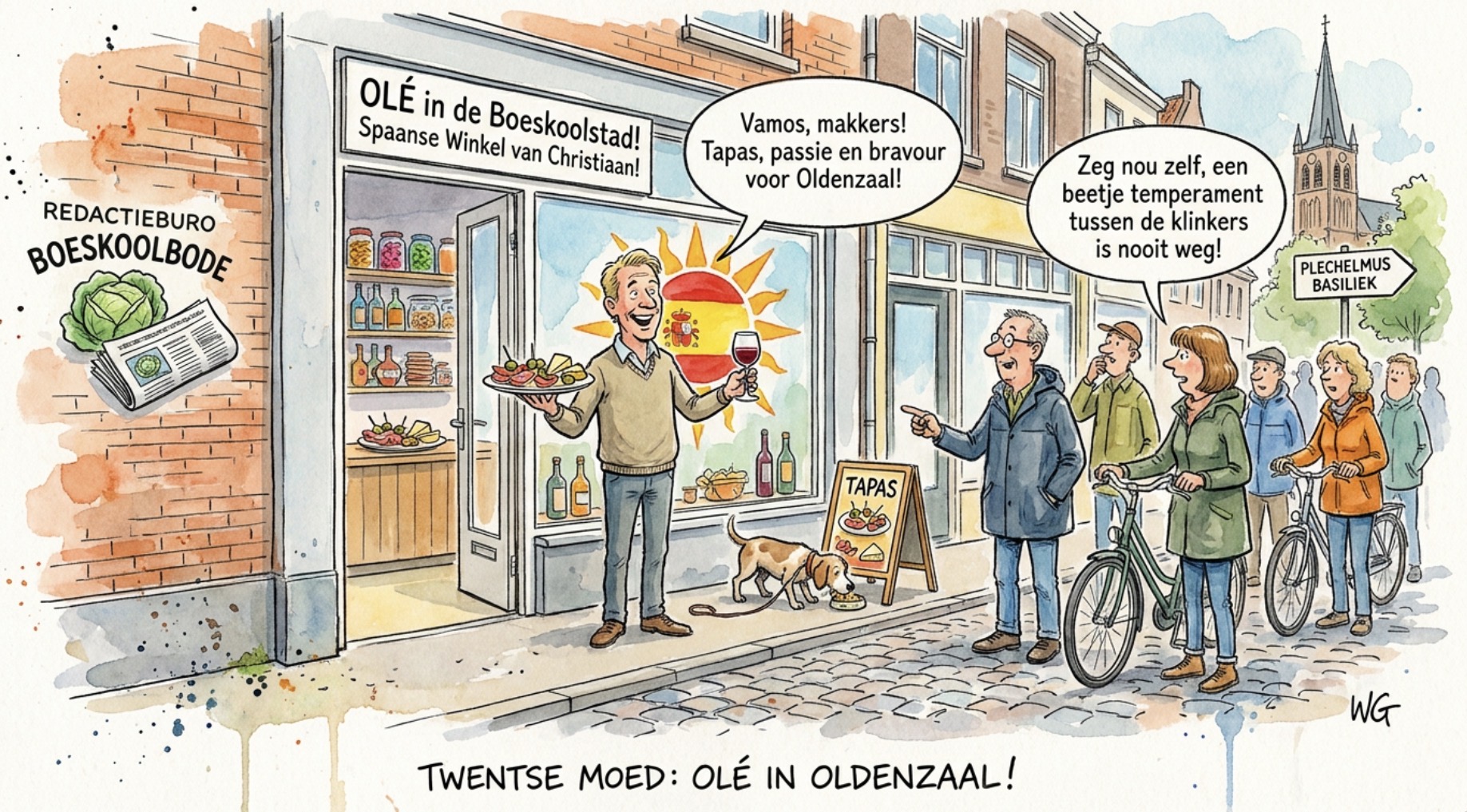 Beeld bij OLÉ IN DE BOESKOOLSTAD: HENGELOËR OPENT SPAANSE WINKEL