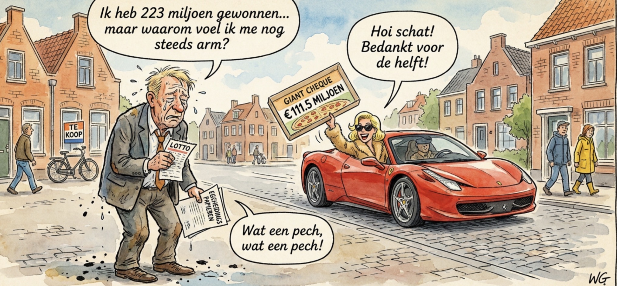 Beeld bij DE PECHVOGEL: SCHATRIJK, MAAR HELAAS NOG GETROUWD