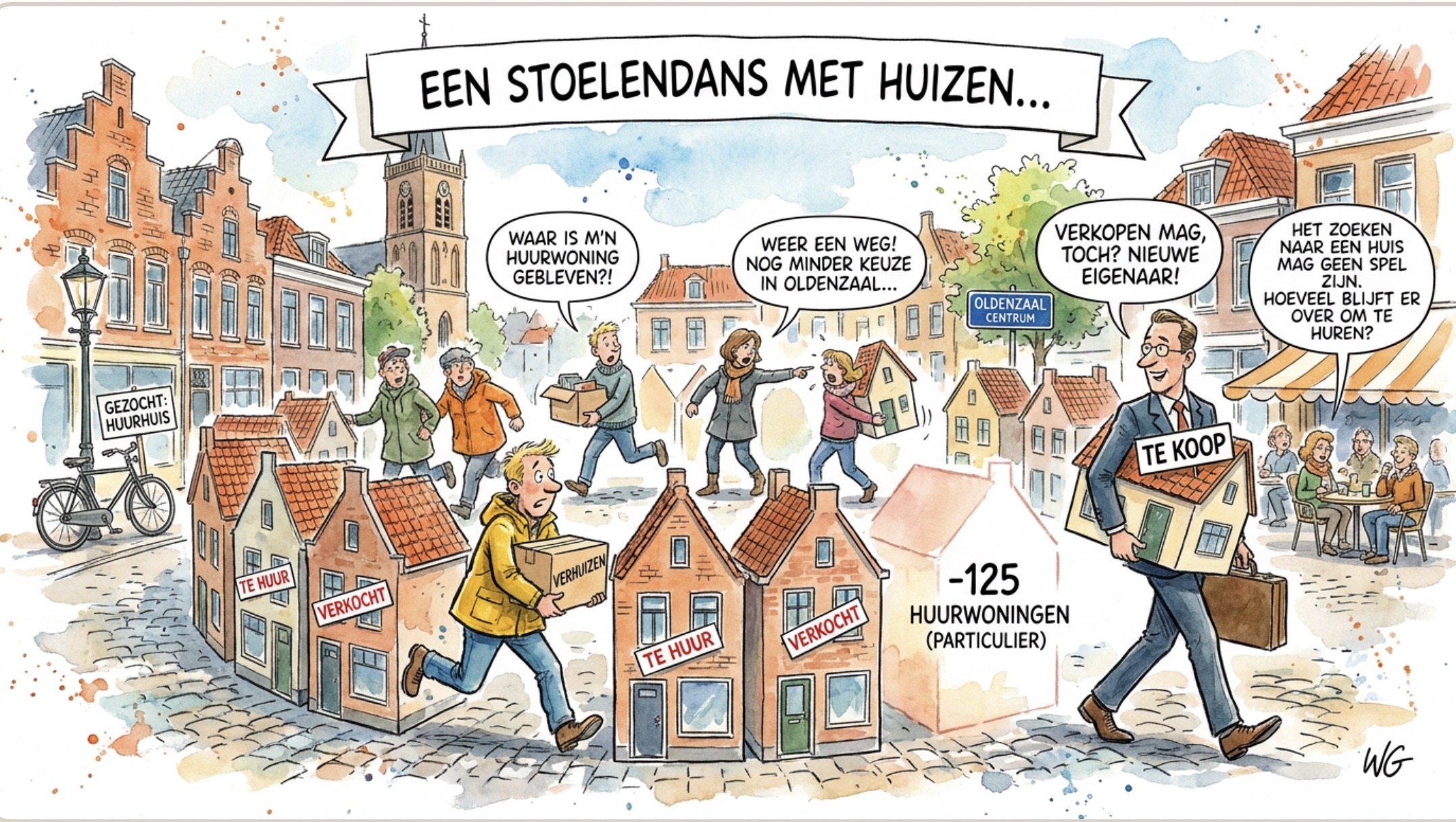 Beeld bij EEN HUURHUIS ZOEKEN IS GEEN SPELLETJE STOELENDANS