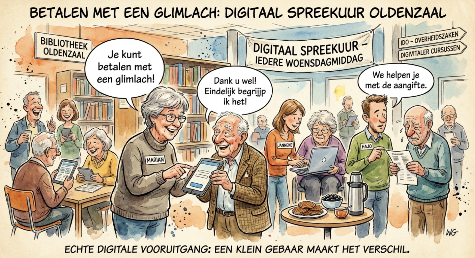 Beeld bij EEN GLIMLACH ALS BETAALMIDDEL