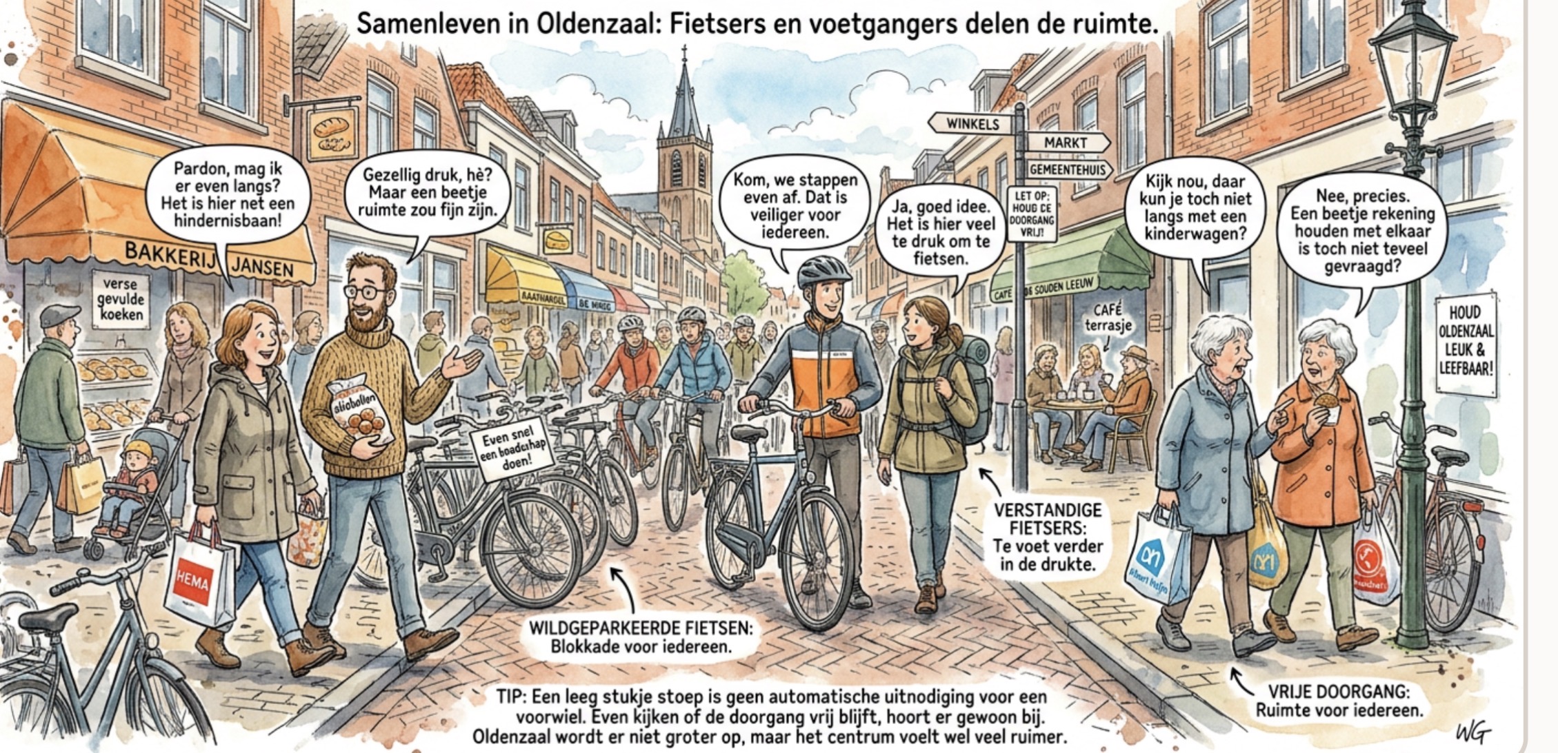 Beeld bij DE STOEP IS GEEN FIETSENSTALLING