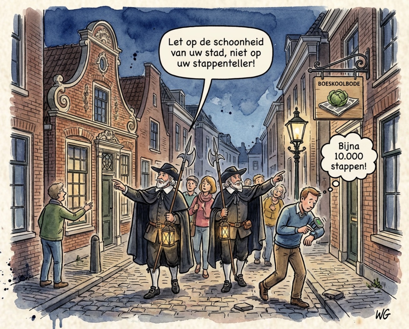 Beeld bij OLDENZAAL AAN DE WANDEL MET DE NACHTWACHTERS