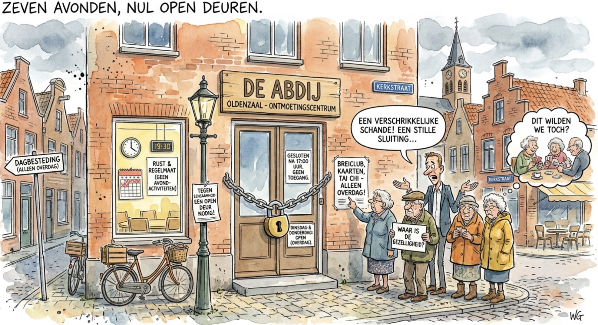 Beeld bij ZEVEN AVONDEN, NUL OPEN DEUREN